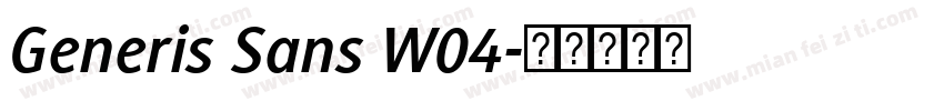 Generis Sans W04字体转换